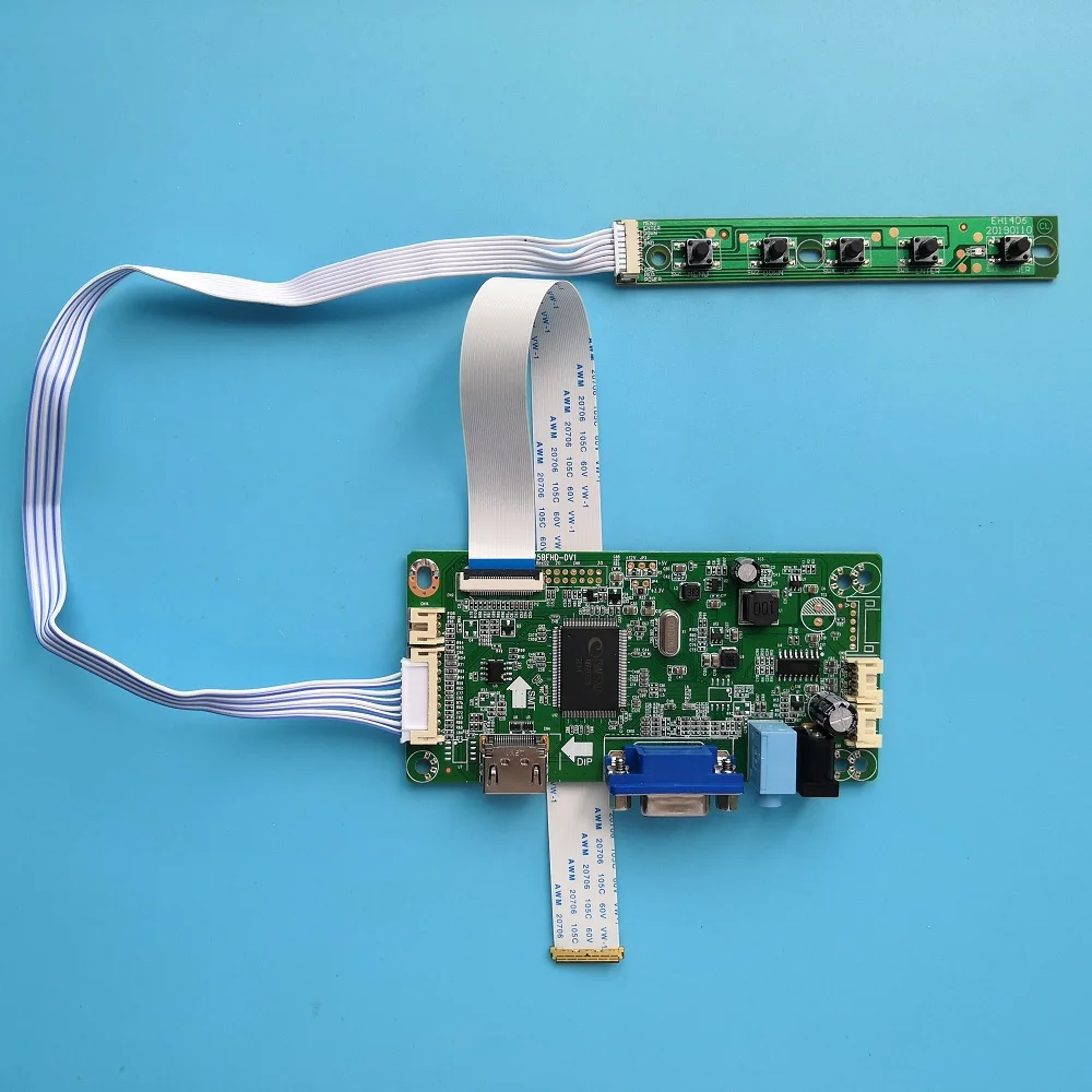 

Плата контроллера для LTN133AT17-101 102, 104, светодиодный HDMI-совместимый ЖК-комплект, драйвер VGA, EDP, экран LG, монитор 1366X768, 13,3 дюйма