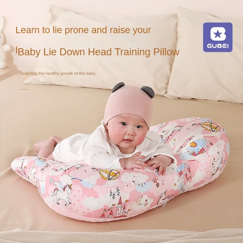 New Baby Prone Pillow Head Up Training Anti Spitting Slope Pad Exhaust Pillow Newborn Feeding Tool Baby Practice New Baby Pillow