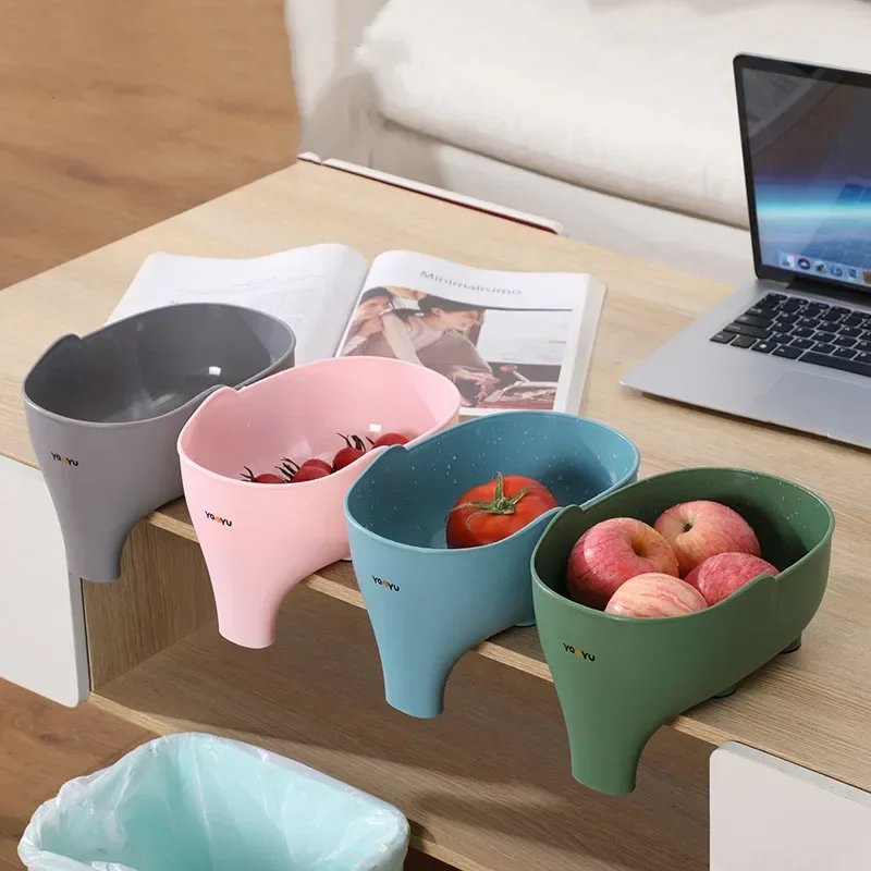 

Elephant Drain Basket Multi-purpose Kitchen Drain Basket Household Fruit and Vegetable Basket Plastic Drain Basket Acces Sieve
