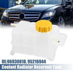 UXCELL 1 Set Coolant Radiator Reservoir Tank 96930818 95216944 with Cap for Chevrolet Aveo LS, LT 1.6L L4 - Gas 2007-2011
