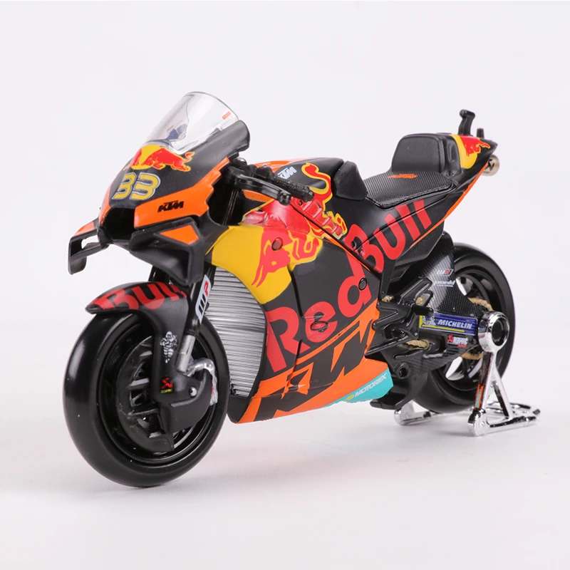 Maisto 1:18 2021 KTM RC16 Red Bull Factory Racing Motorcycle Race Car Simulation Alloy Car Model