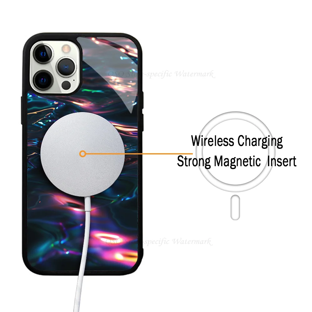 Water Waves Mobile Phone Cases For IPhone 15 14 13 Pro Max 11 12 Mini Alex Mirror TPU Shell