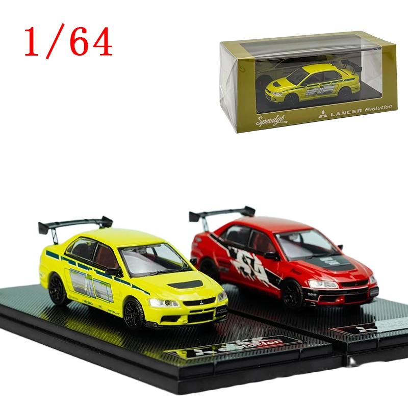 Diecast 1/64 Model Car Mitsubishi Lancer EVO IX 9 Alloy Car Model Mitsubishi Lancer EVO Play Vehicles Toys for Boys Original Box