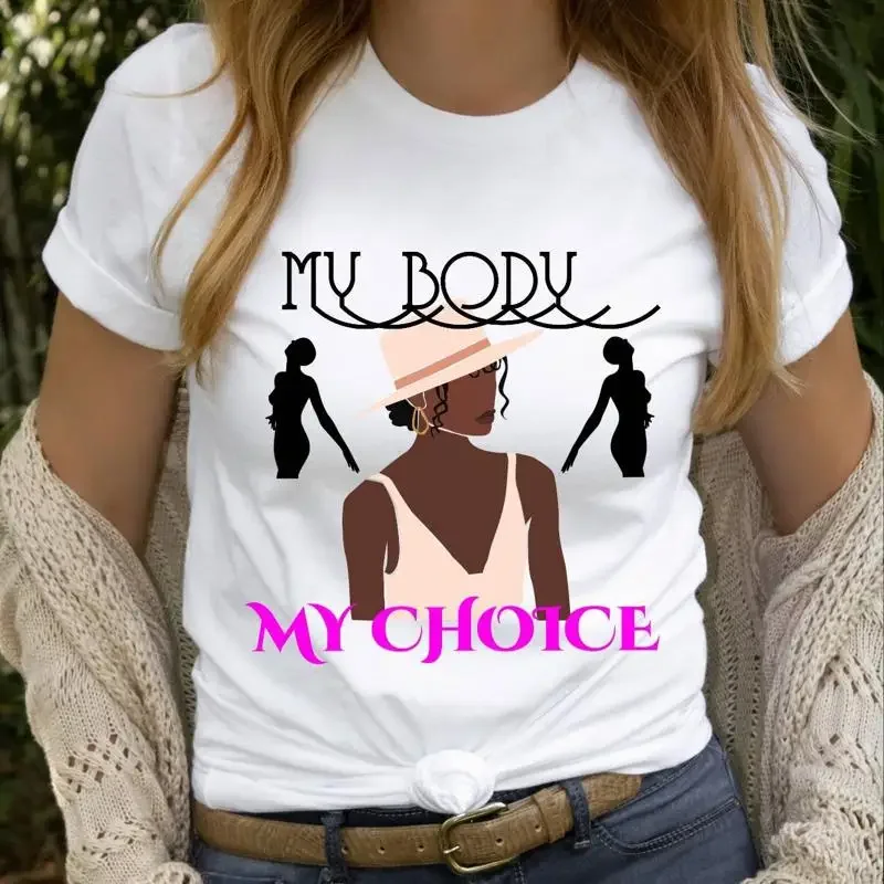 Женская футболка My Body Choice для женщин Abortion Rights Pro Sassy Melanin Black