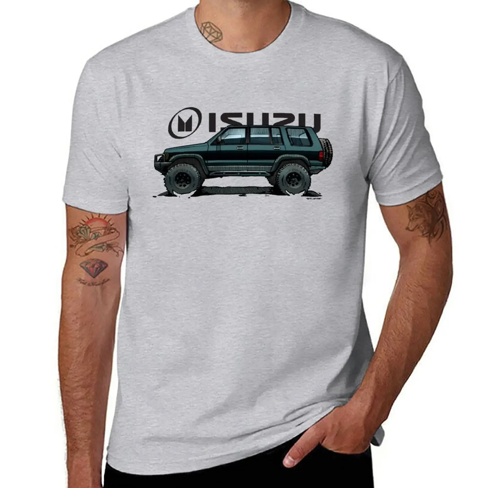 

2nd Gen Isuzu Trooper - Black T-Shirt korean fashion Blouse customizeds fruit of the loom mens t shirts