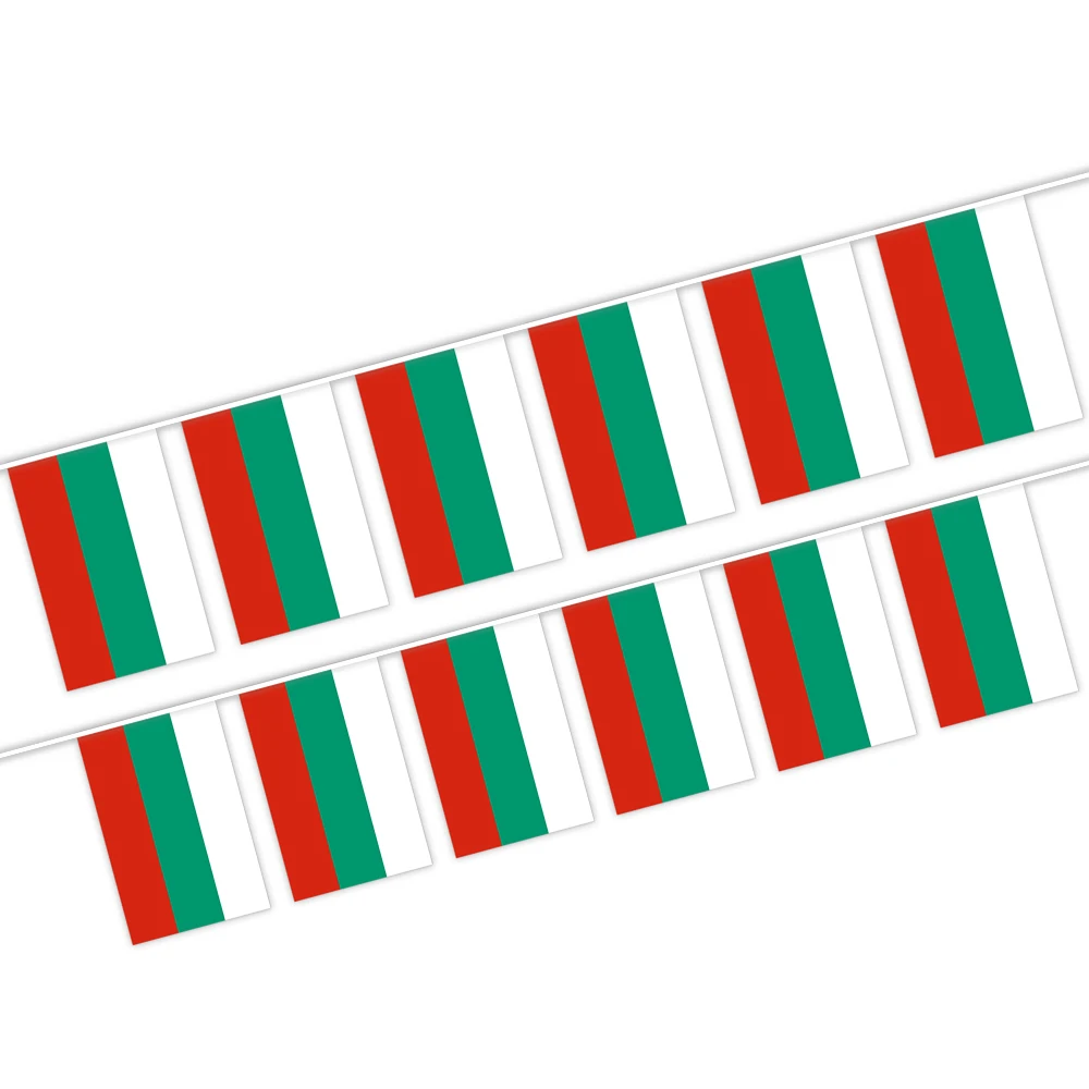 14x21CM Bulgaria character string flag with Digital polyester printing (20pcs/set)