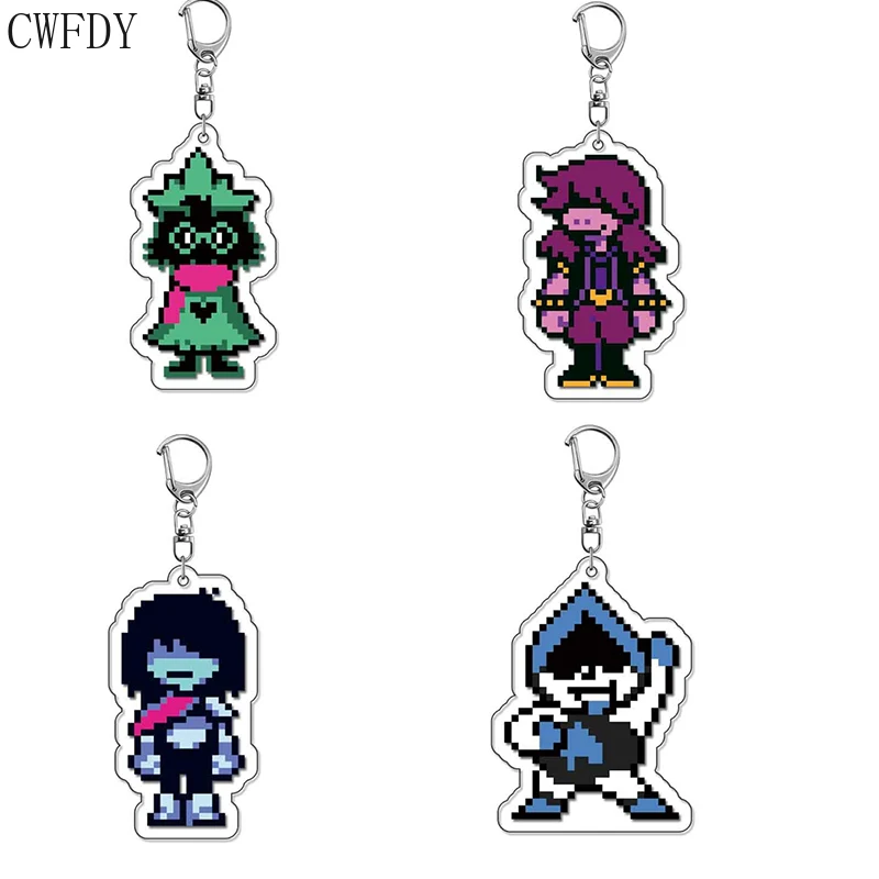 2025 juego Deltarune Spamton Susie Ralsei Meme llavero para accesorios bolsa Noelle Spamton llavero acrílico para mujeres hombres regalo