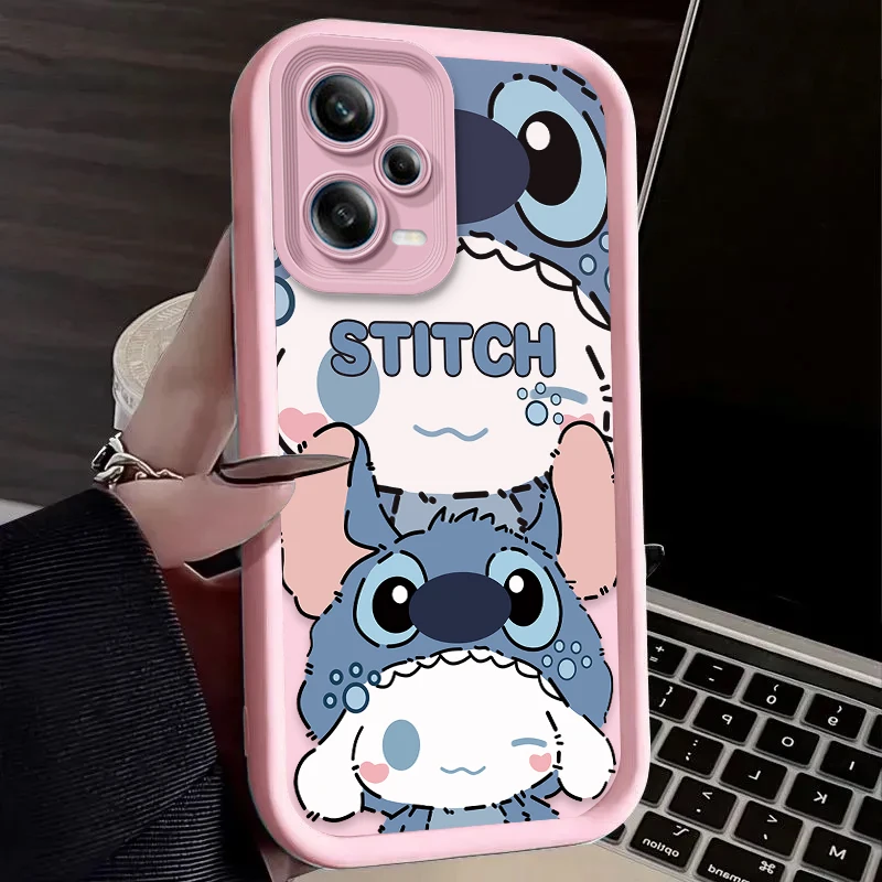 لطيف ديزني زوجين قضية الهاتف ل Xiaomi Redmi ملاحظة 14 14S 12 11 برو زائد 5G 12S 11S 10 9 Redmi 14C 13C 12C 12 4G A3 A3X