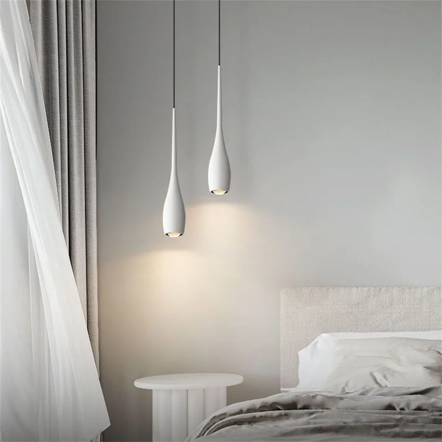 Lampe LED Suspendue en Forme de Goutte d'Eau, Luminaire Décoratif d'Nik, Idéal pour une Chambre à Coucher, une Salle à Manger, une Cuisine ou un Bar, 7W