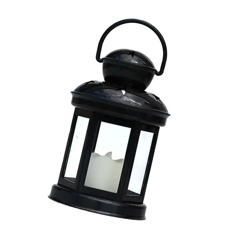 

Rustic Decorative Lanterns Vintage Style Hangings Lantern With LED Flickering Flameless Candle Outdoor Battery Operated Lantern