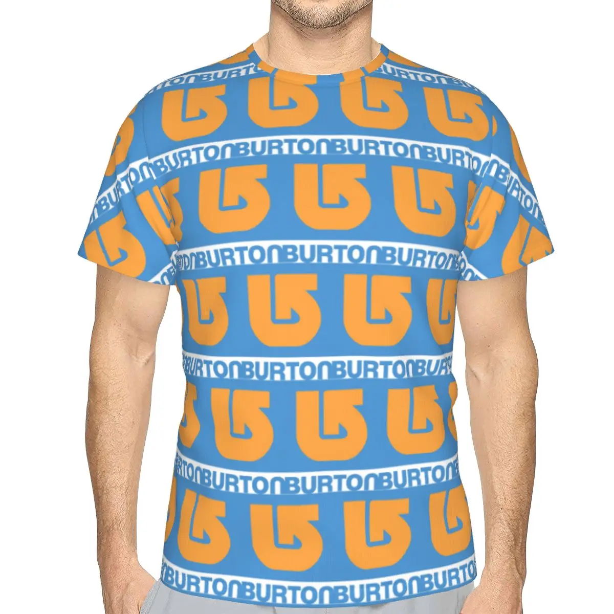 Burton Snowboard Sportive 100% Cotton T-Shirt Men'sFashion T Shirts Men Crew Neck Short Sleeve