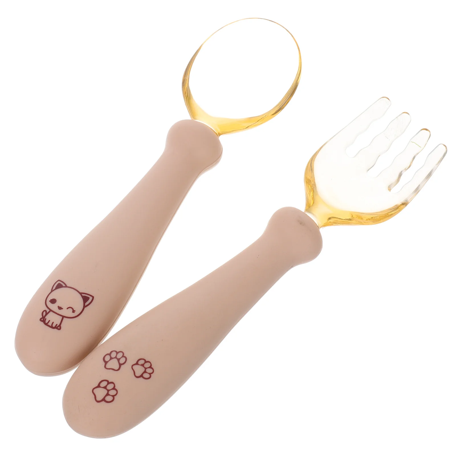 

1 set Baby Fork Spoon Set Silicone Toddler Utensils Bendable Infant Training Tableware For Solid Food Safe Kids Cutlery