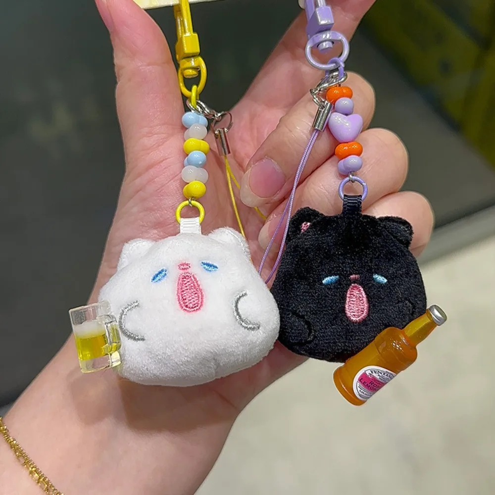 

Creative Design Animal Doll Pendant Cute Style Plush Material Lovers Plush Doll Keychain Keychain Function Cartoon Design