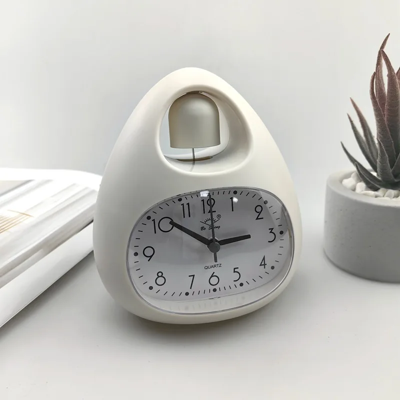 

Nordic Style Eggshell Alarm Clock Simple Children'S Bedside Clock Cute Multicolor No Sleepiness GH809