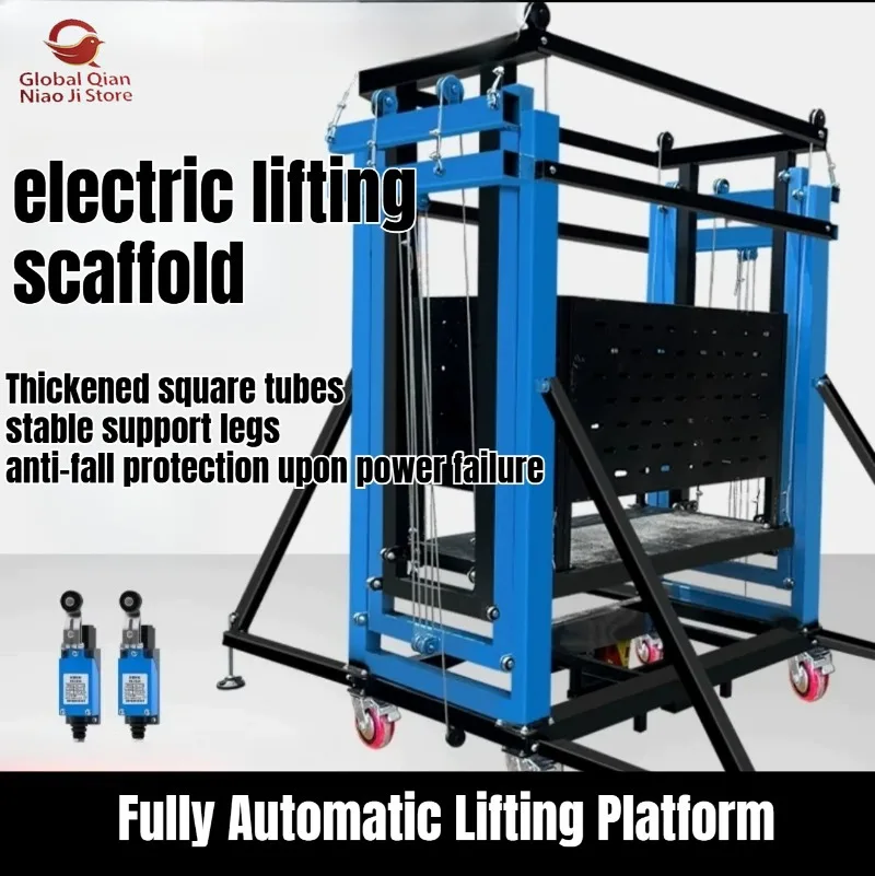 New Type of Electric Scaffolding, Mobile Foldable Remote-controlled Fully Automatic Lifting Platform, Hoist for Decoration
