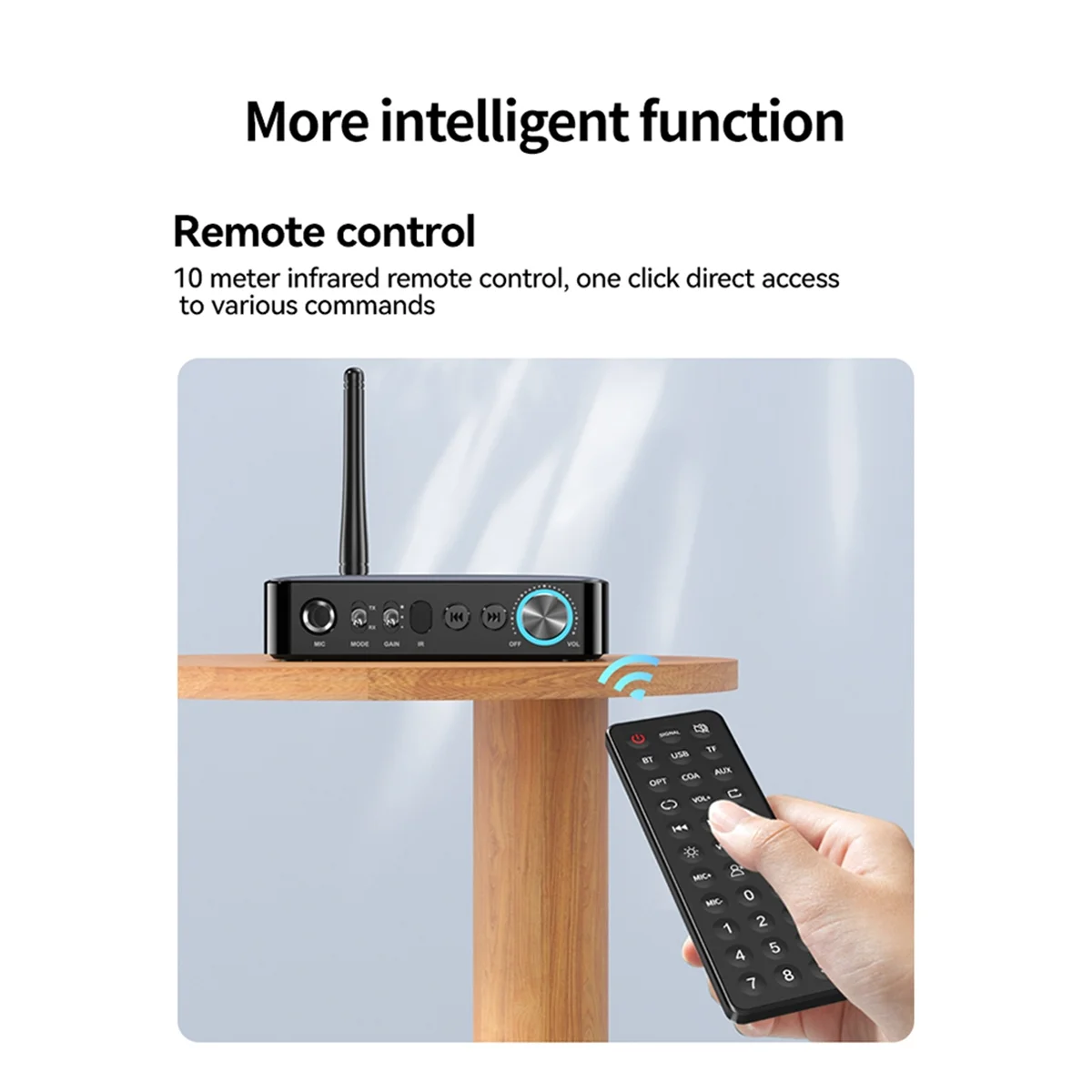 AU49_Bluetooth Audio Receiver Transmitter NFC AUX 2RCA Wireless Adapter B