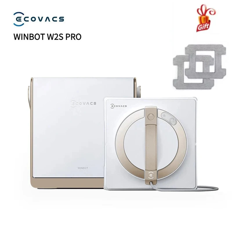 Оригинальный робот для мытья окон ECOVACS WINBOT W2S PRO, полностью автоматический робот для мытья окон, бытовая машина для мытья окон