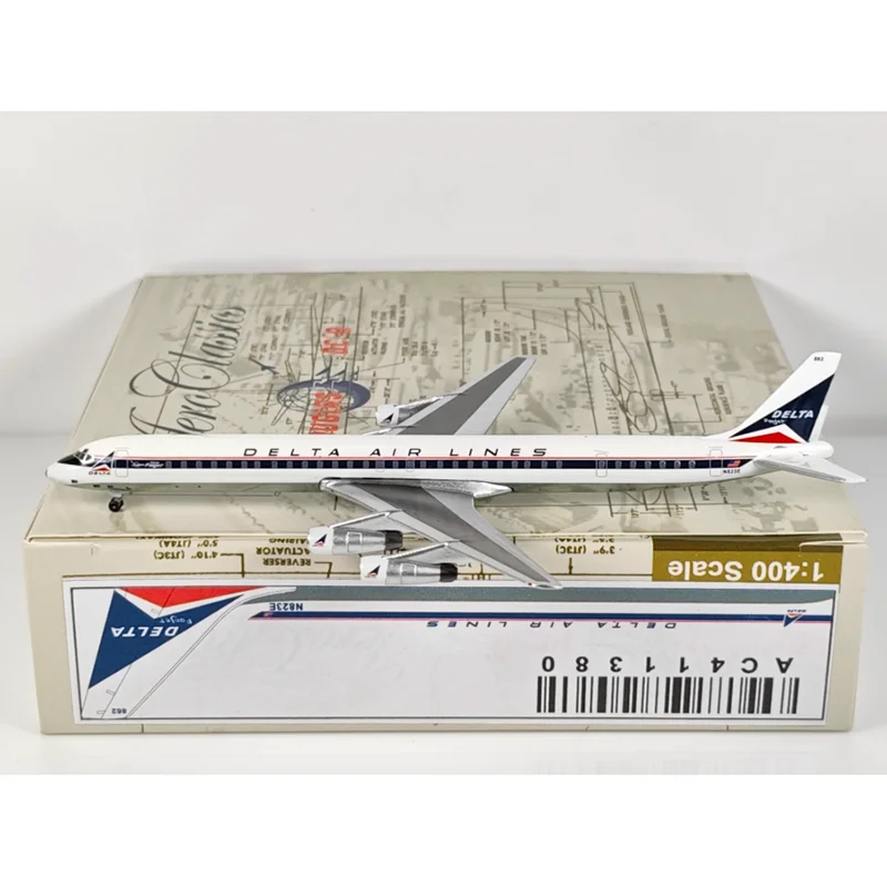 

AeroClassics Diecast 1/400 Scale Delta DC-8-61 N823E Alloy Aircraft Model Collectible Decorative Ornament Toy