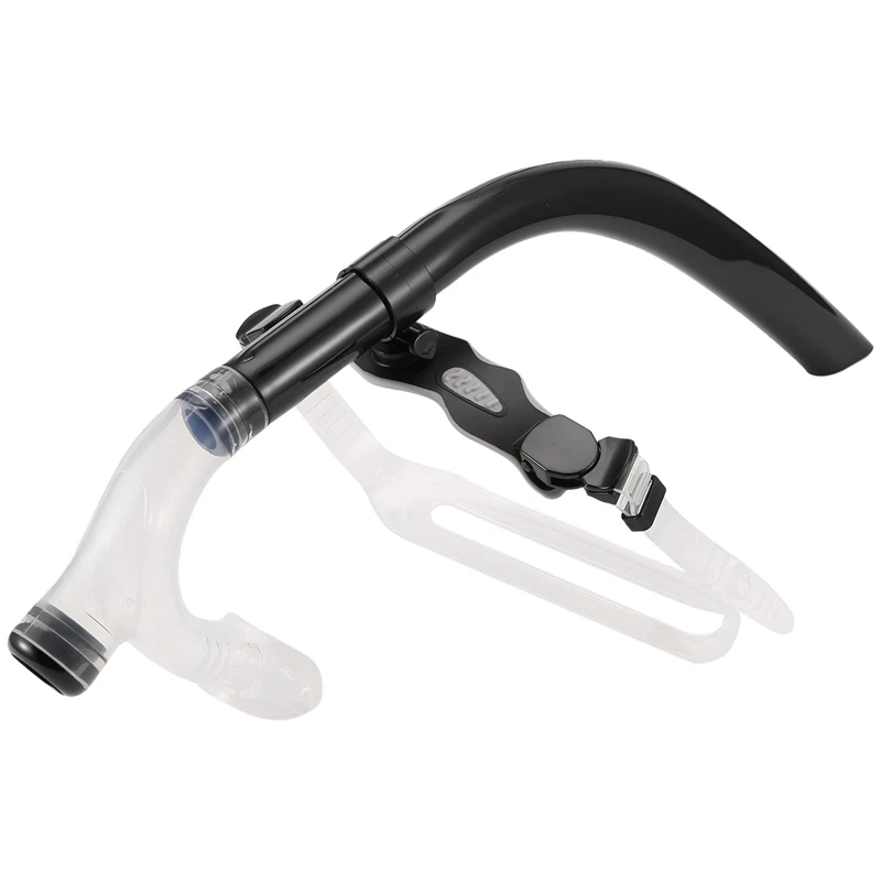 

CACI Swim Training Snorkel Center Mount Front Comfortable Mounted Silicone Mouthpiece Junior Swimmers Equipment For Adult