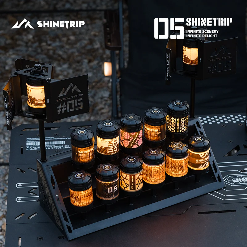 Outdoor Camping Rotating Aurora 19-LED Light ShineTrip Adjustable Ambience Long-Lasting Customizable Lighting Camp Ambient Lamp