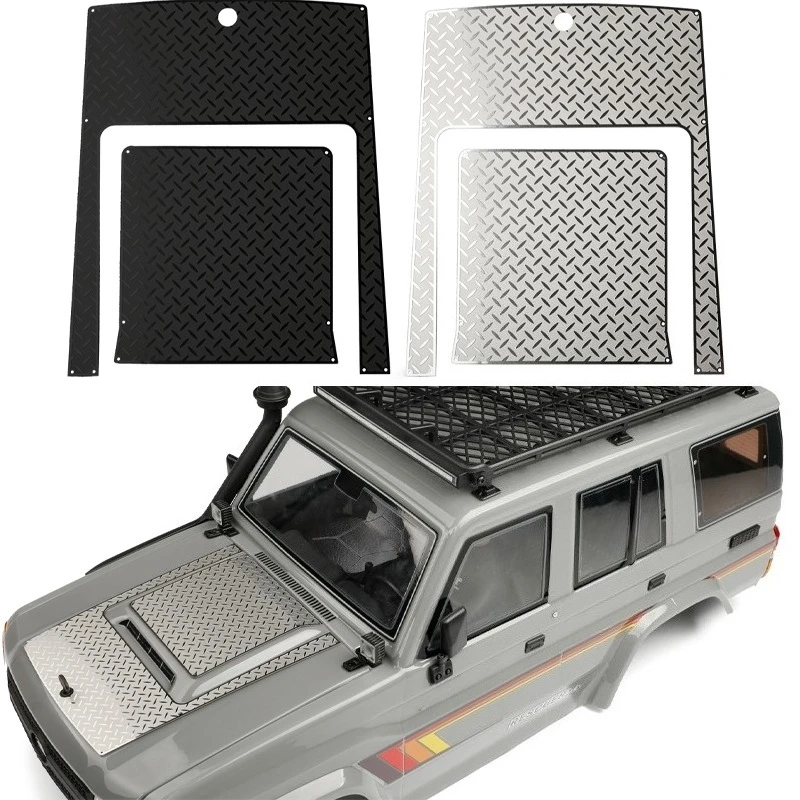 محاكاة ورقة الزخرفية المركزية للزجاجة المعدنية لملحقات 1/10 RGT EX86190 المنقذ LC76