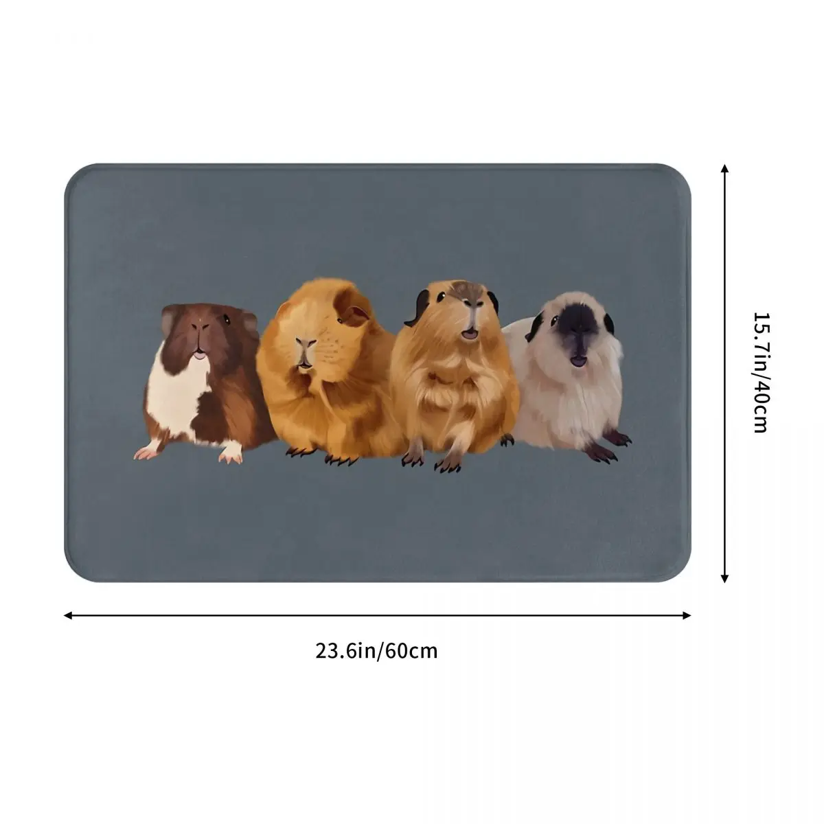 Capybara Animal Anti-Slip Doormat Living Room Mat Guinea Pig Portrait Floor Carpet Welcome Rug Home Decorative