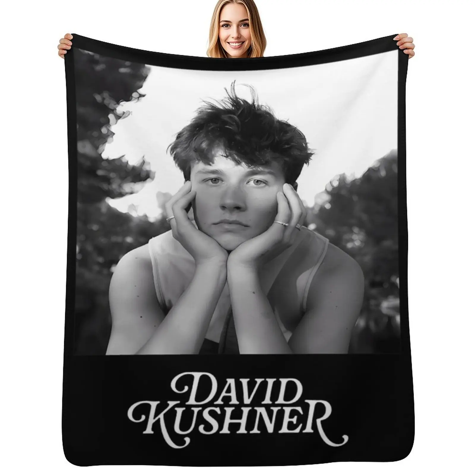 David Kushner Merch David Kushner Signature Throw Blanket Men's Soft Warm Throw Blanket for Couch