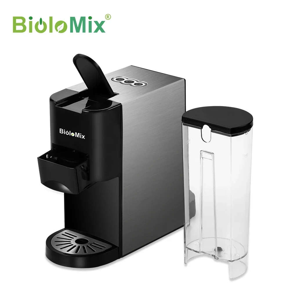 BioloMix 3 W 1 ekspres do kawy Espresso wielokrotne kapsułki z kawą ekspres do kawy Nespresso,Dolce Gusto i kawa mielona 19Bar 1450W