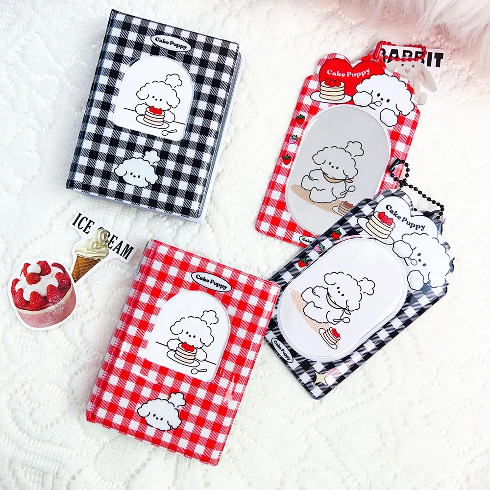 3 inch PVC Photocard Holder Cartoon Cute Puppy Student ID Bus Card Case INS Idol Small Card Protector Photo Sleeves Card Holder
