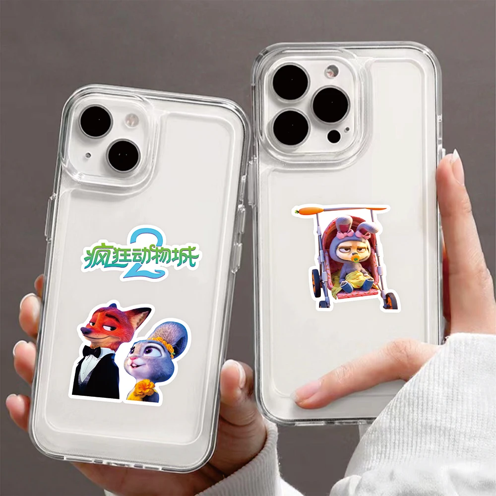 Autocollants Graffiti Zootopia mignons d'animation Disney, 86 pièces, décoration créative, étui de téléphone portable, carnet de notes, tasse d'eau, jouets cadeaux