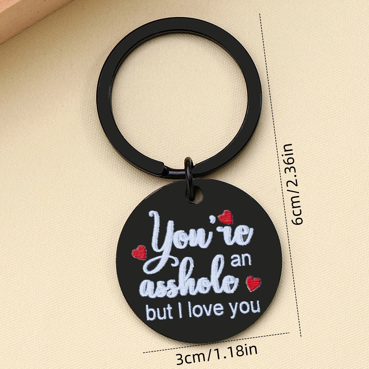 Fun prank gift for men, his prank gift for husband, boyfriend keychain anniversary commemorative prank gift for men