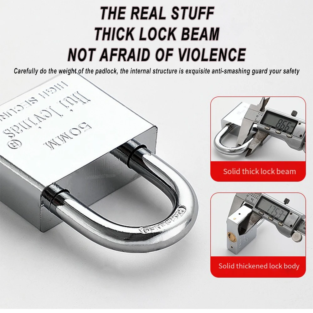 Home Padlock Head Dormitory Outdoor Lock Waterproof, Rust-proof, Anti-theft and Anti-picking Lock Door Open The Lock gallery 2
