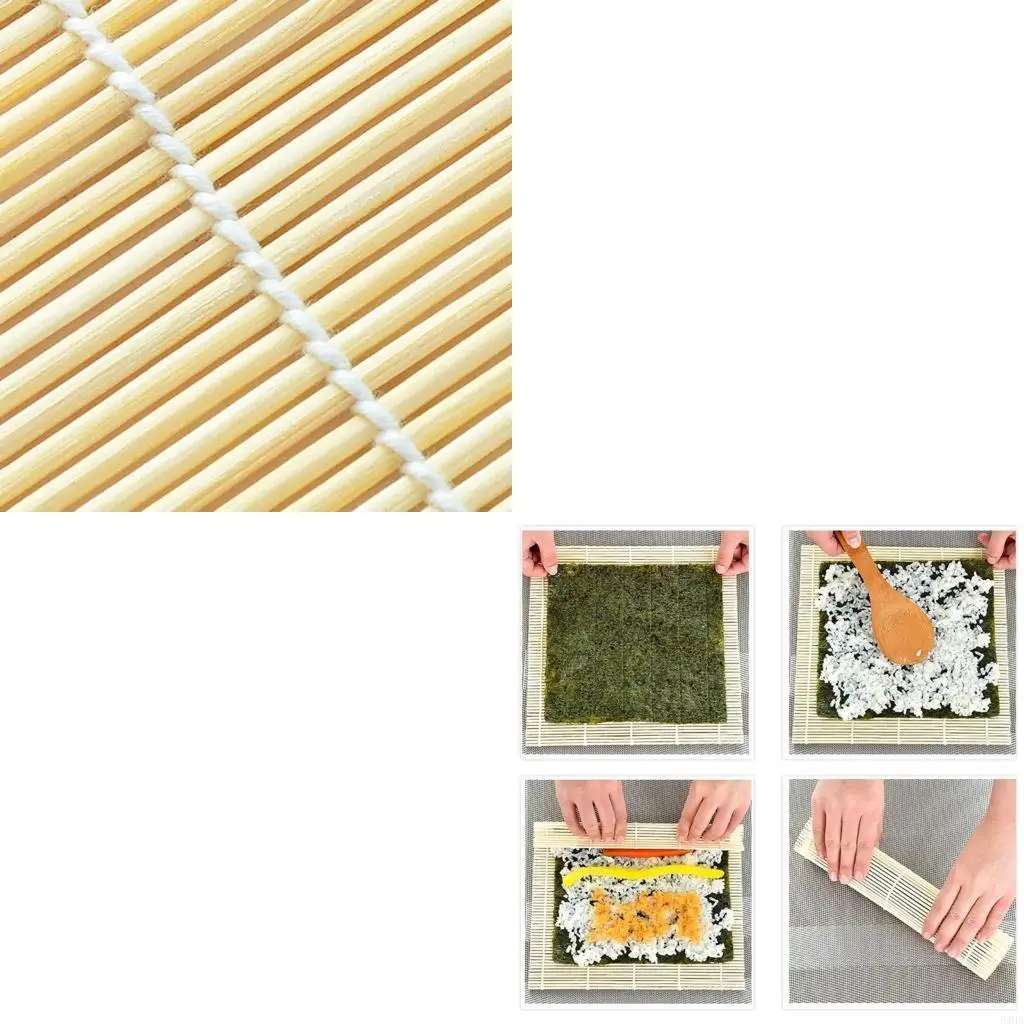 Sushi Making Sushi Rolling Mat Bamboo Rolling Mat Diy Onigiri Rice Roller
