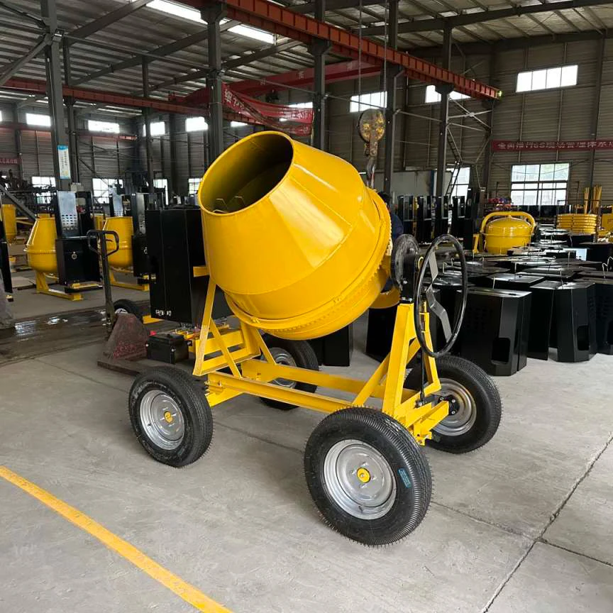 350L 500L 700 L Small Mobile Self Loading Cement Mixer Machine diesel Engine Concrete Mixer Mini Electric Small Concrete Mixer
