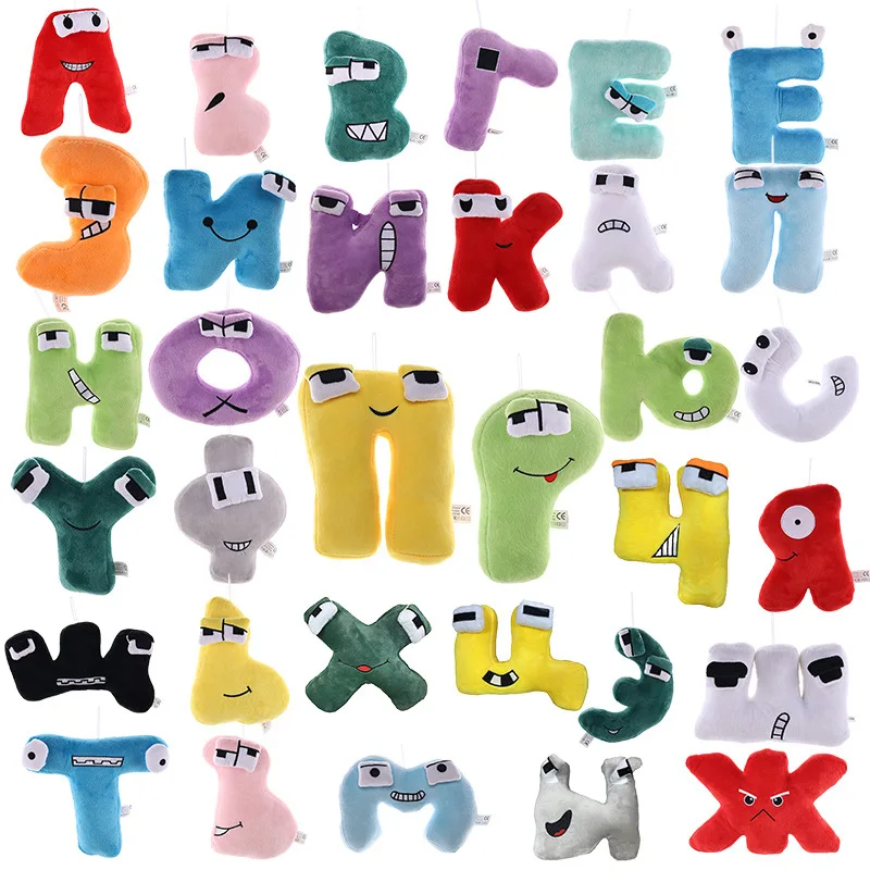 New 33 styles Alphabet Lore Russian Alphabet Lore Plush Toy Stuffed Animal Doll Educational Toys Kids Christma Gift