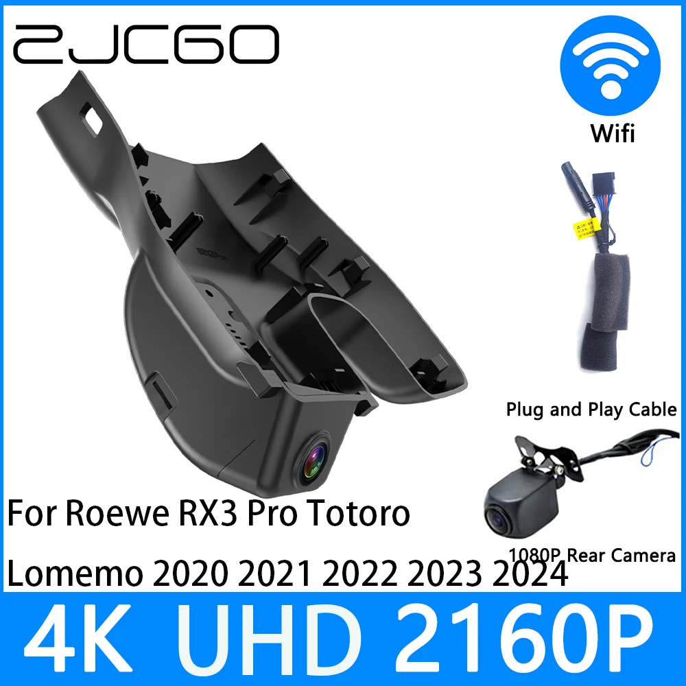 

ZJCGO Dash Cam 4K UHD 2160P Car Video Recorder DVR Night Vision Parking for Roewe RX3 Pro Totoro Lomemo 2020 2021 2022 2023 2024