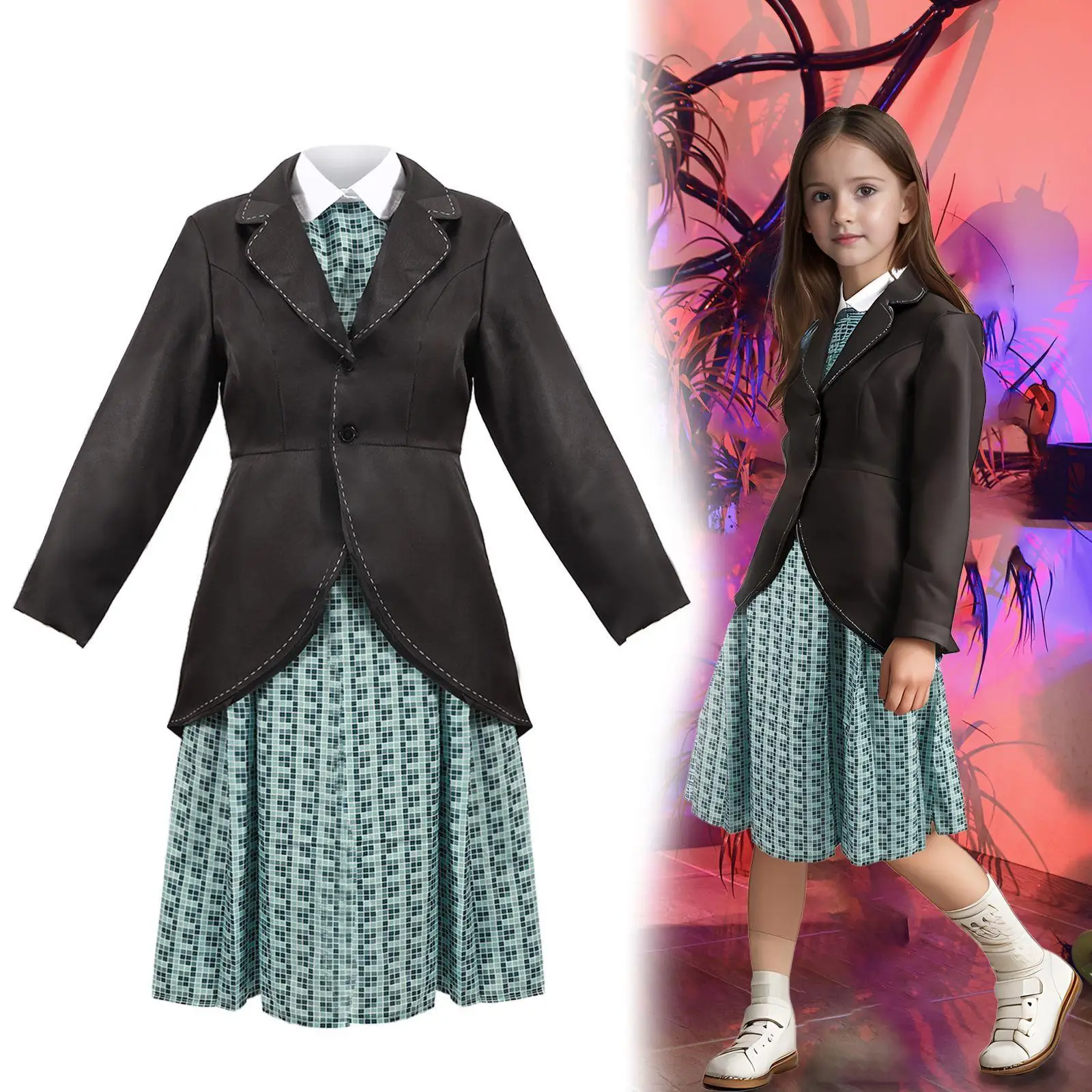 

Хэллоуин сценический костюм женский традиционный этнический модный костюм идеально подходит для выступлений и праздничных достопримечательностей