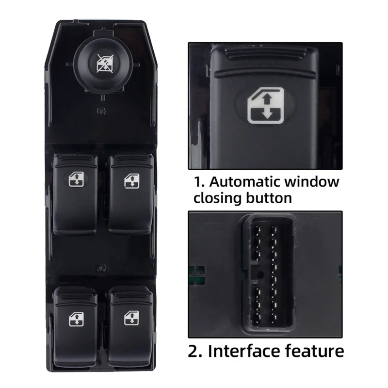 Car Front Door Driver Side Electric Power Window Control Switch Button for Optra Lacetti 2004-2007