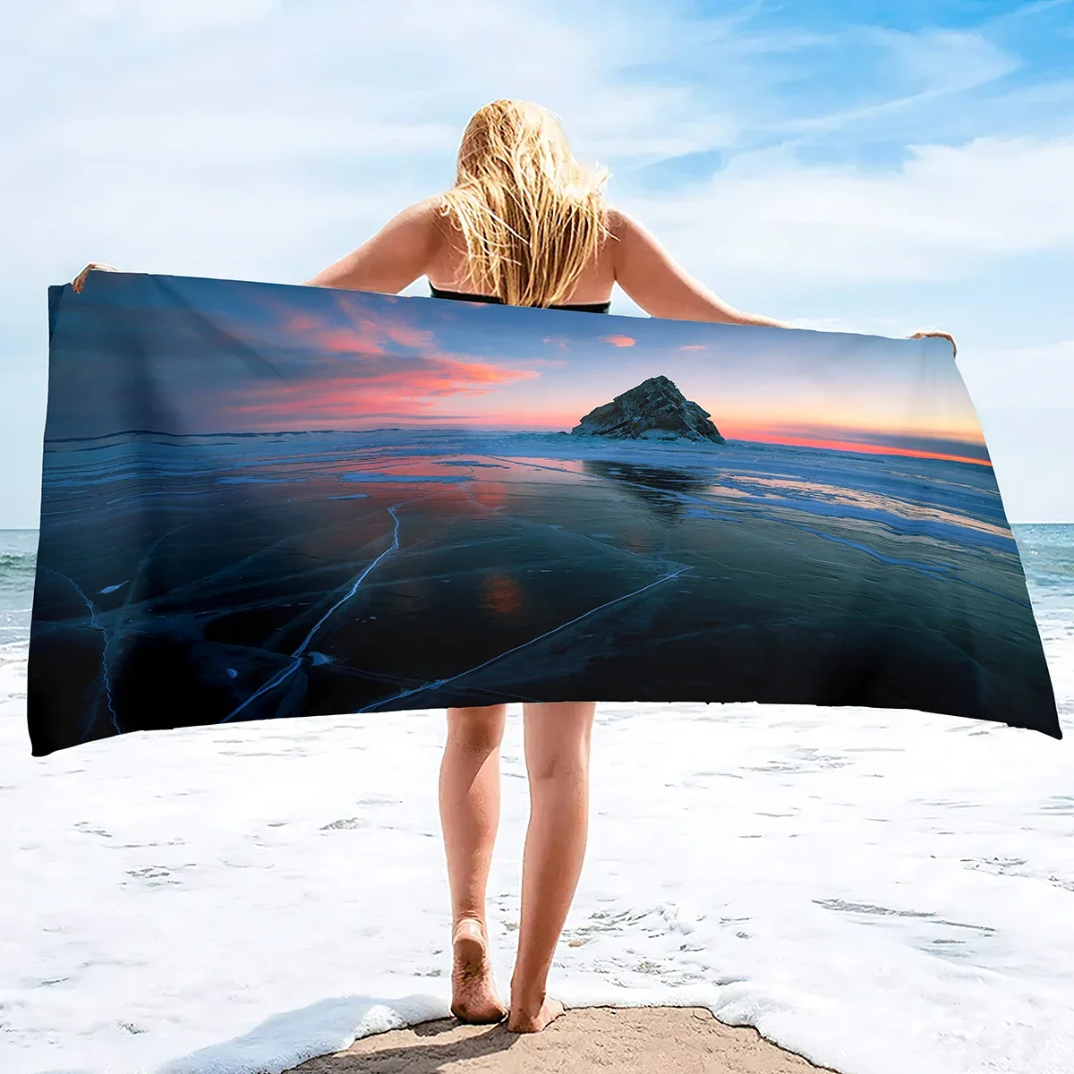 Baikal Beach Towel Microfiber Oversized Travel Towels Lightweight Super Absorbent Compact Beach Accessories Quick Dry Pool Towel