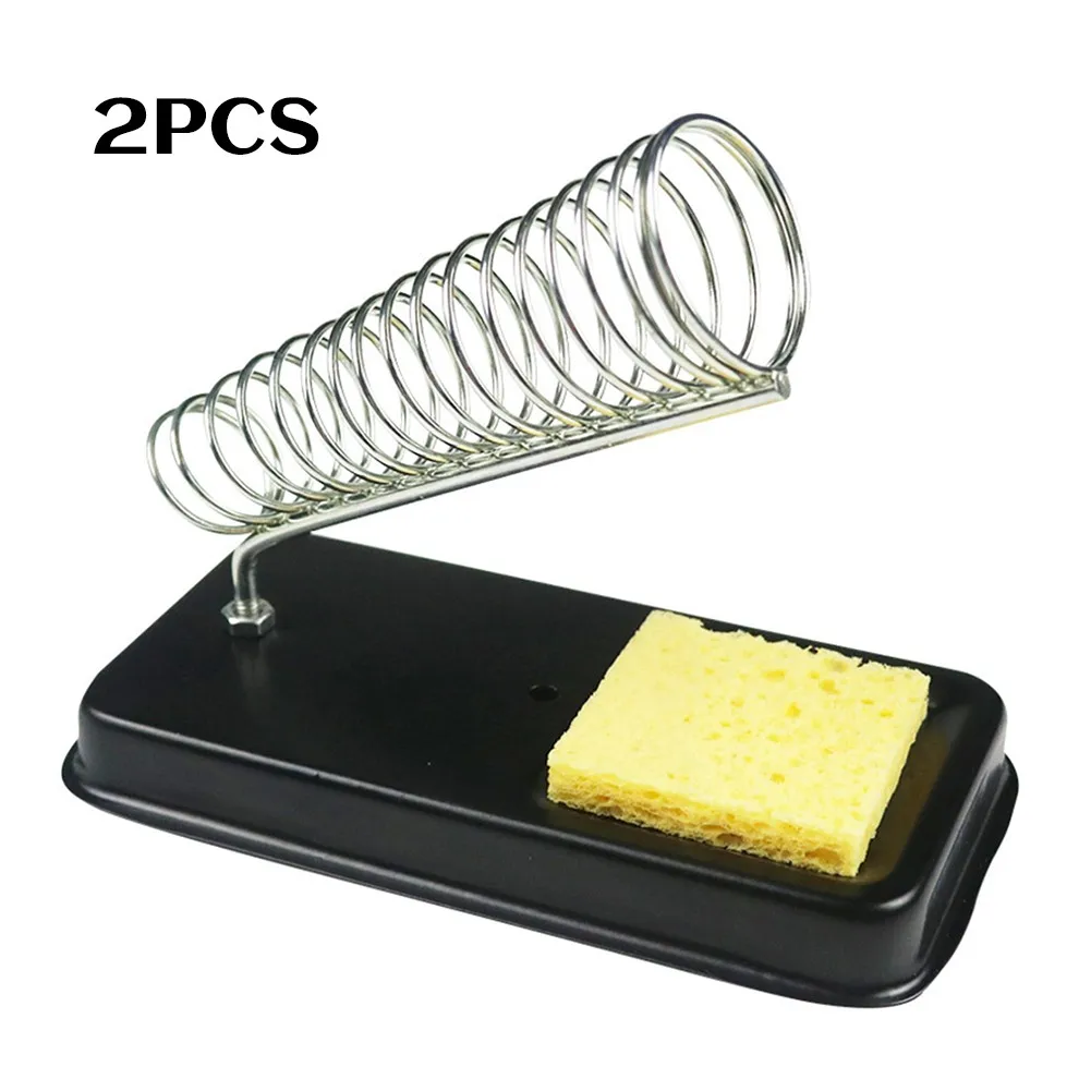 Electric Soldering Iron Stand Holder With Welding Cleaning Sponge Pad Resistance Soldering Iron Stand+1*sponge