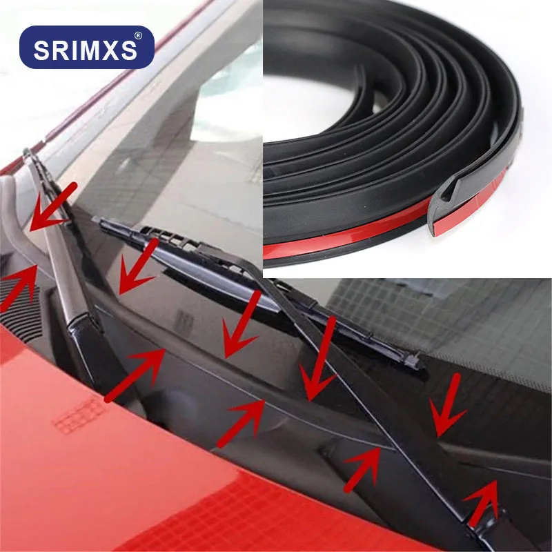 Windshield Rubber Seal Front Rear Windshield Sunroof Seal Strips Dustproof Sealing Strip For Auto Car Dashboard Windshield