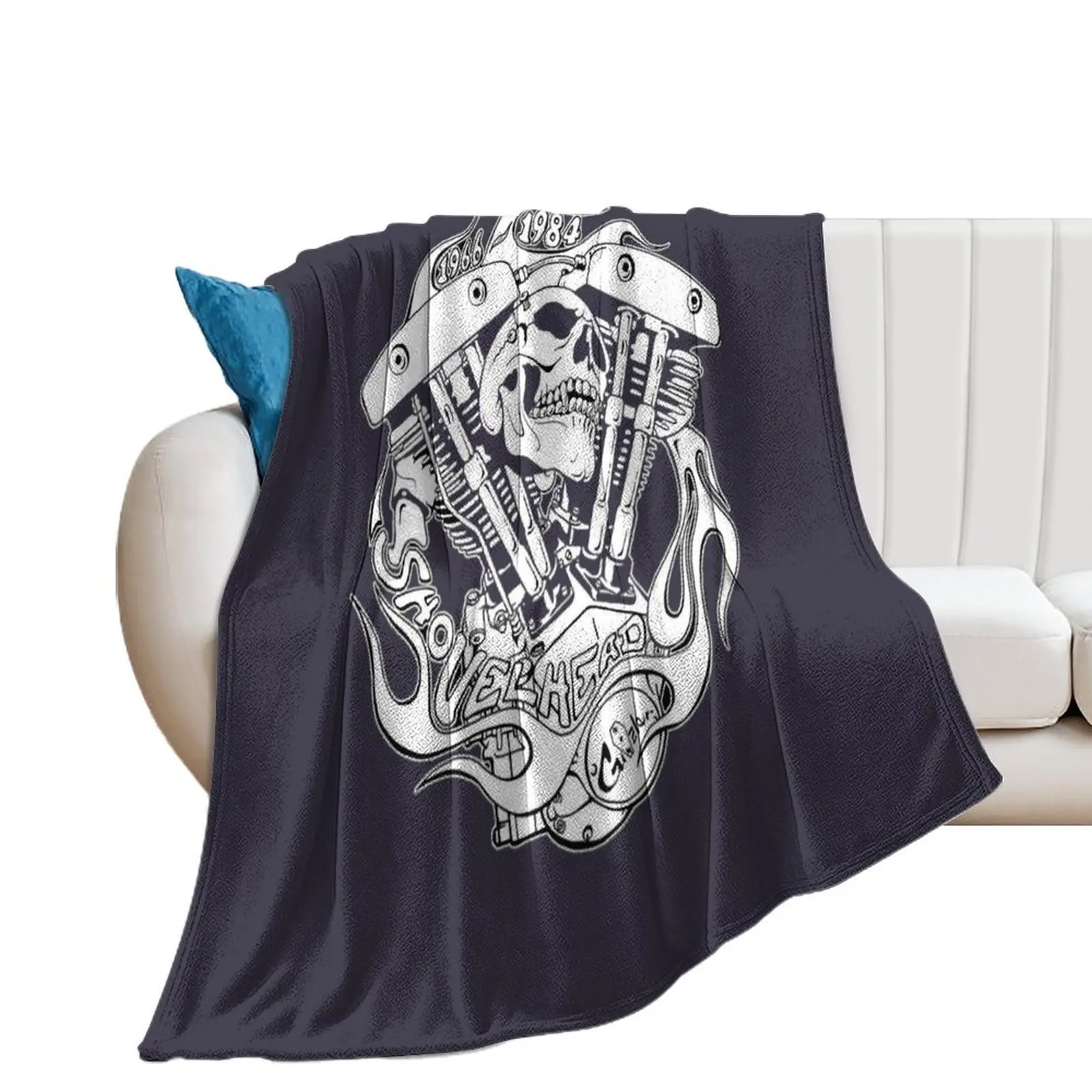 

Nice Keepsake Shovelhead Awesome For Music Fan Throw Blanket halloween funny gift Blankets For Bed Soft Beds Blankets