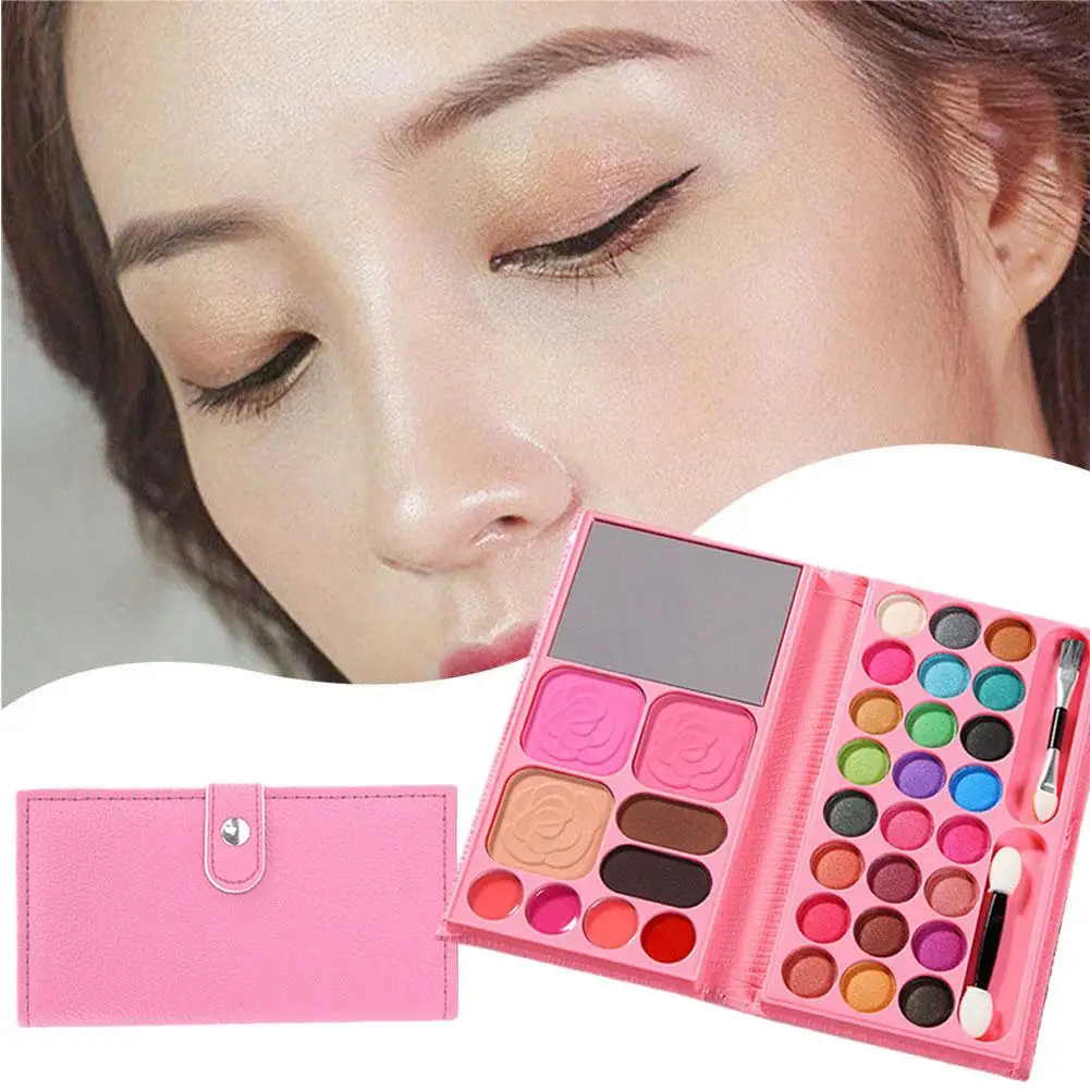 Multi-Functioneel Oogschaduwpalet 33 Kleuren Blush Oogschaduw Hoge Capaciteit Cosmetica Palet Markeerstift Glanzend Mat N4n0