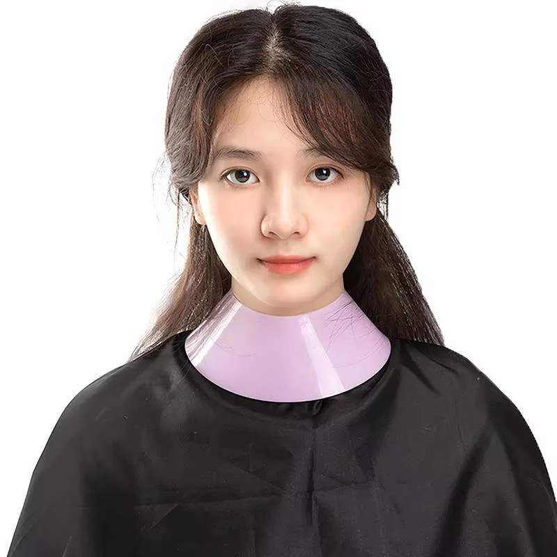 Silicone Stylist Cutting Collar Hair Dyeing Shawl Waterproof Neck Cape Wrap Cover Barber Hairdressing Hair Coloring Accessories