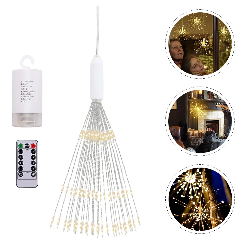 

1Set LED Dandelion Firework String Light Decor Lamp Christmas Tree Home Indoor Outdoor Festive Scene Decor Atmosphere Light