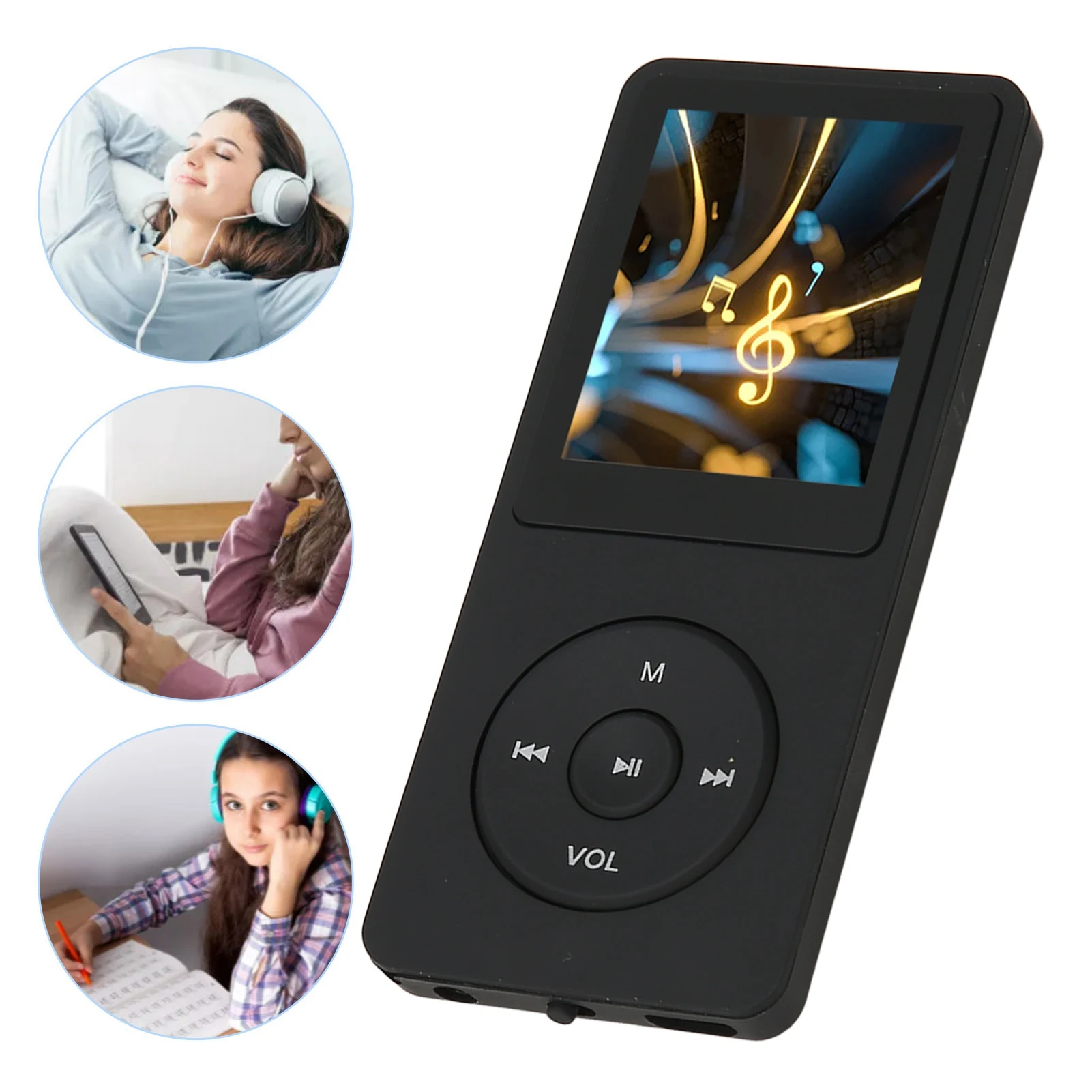 

MP3 MP4 Player With LCD Digital Display FM Radio Video Hifi 8GB Memory 64GB Expandable Multi Function Sports Music Player