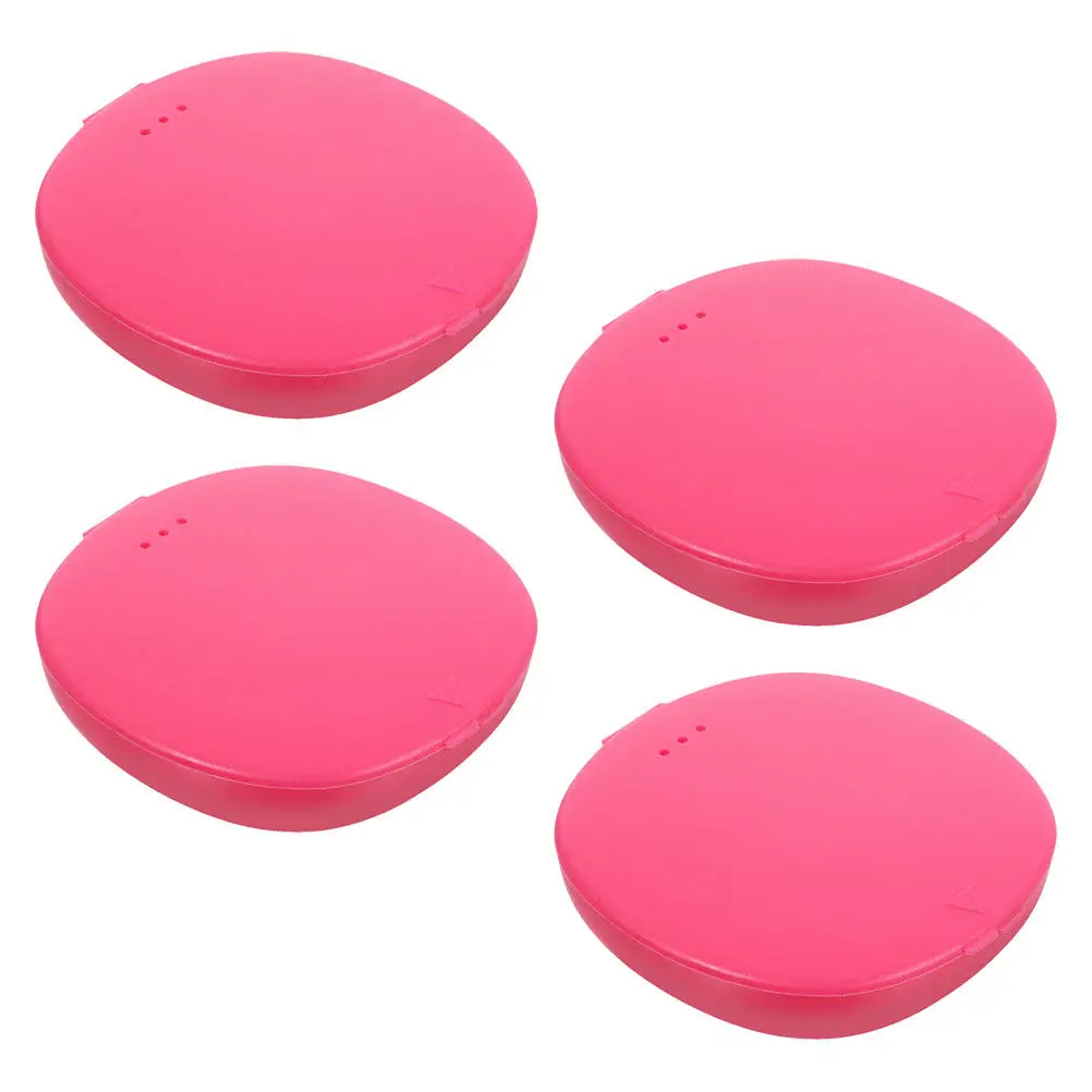 

Набор из 4 контейнеров для менструальных чаш: пластиковый футляр для хранения, компактный, легкий дорожный органайзер для дисков