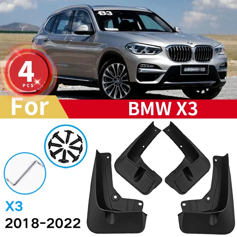 

Брызговики для BMW X3 G01 2018-2022, передние и задние