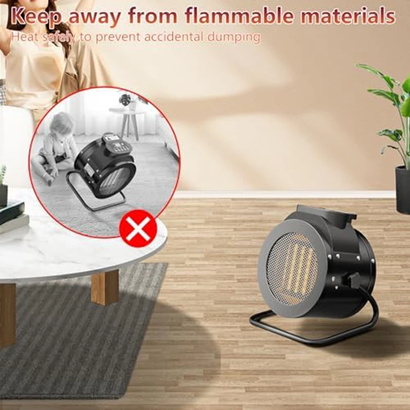 지능형 온도조절기 실내 공간 히터, 과열 보호, 쉬운 설치, EU 플러그