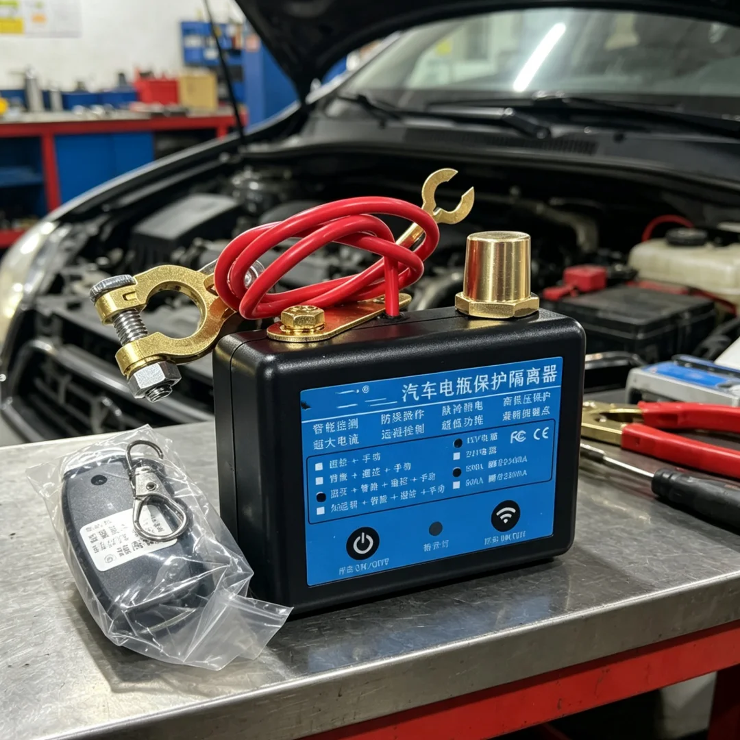12V 24V Battery Disconnect Switch 350A Car Truck Remote Control Battery Kill Switch Top Mount Smart Auto Cut Off 6